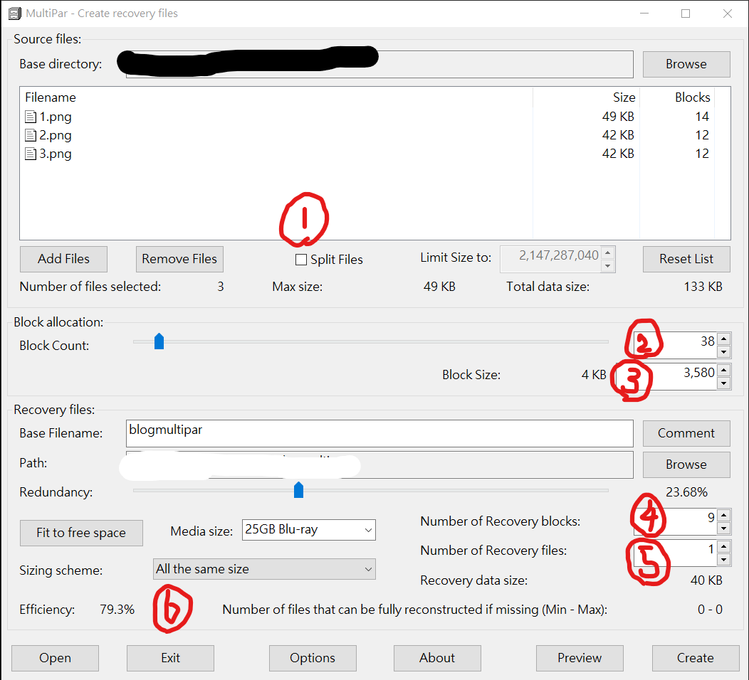 user interface of multipar